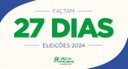 Faltam 27 dias: perfis do TSE nas redes compartilham dados sobre as Eleições 2024