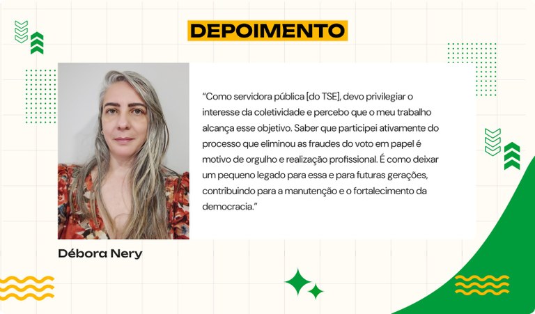 15.05.2024 Série Como nasce uma urna - depoimento Débora Nery