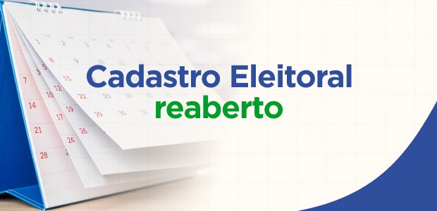 Cadastro eleitoral reaberto - 05.11.2024