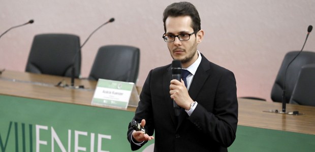 Dr. Rene Sampar, assessor chefe da EJE/TSE, durante VIII Encontro Nacional das Escolas Judiciári...