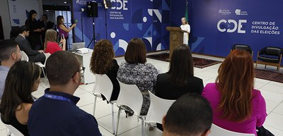 Foto: Alejandro Zambrana/Secom/TSE – Inauguração do Centro de Divulgação das Eleições – 26.09.2024