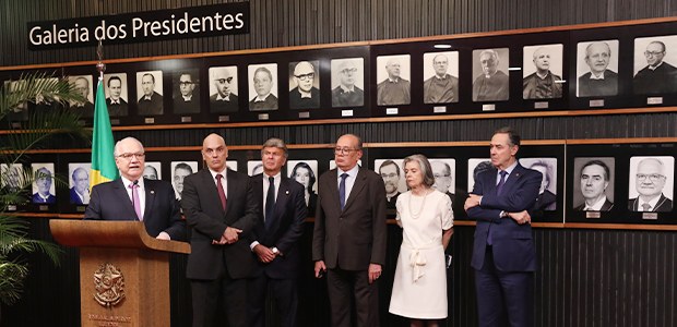 Foto: Antonio Augusto/Secom/TSE - TSE inaugura retrato do ministro Edson Fachin na galeria dos p...