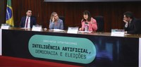 Foto: Thales Lima/Secom/TSE - Seminário Internacional: Inteligência Artificial, Democracia e Ele...