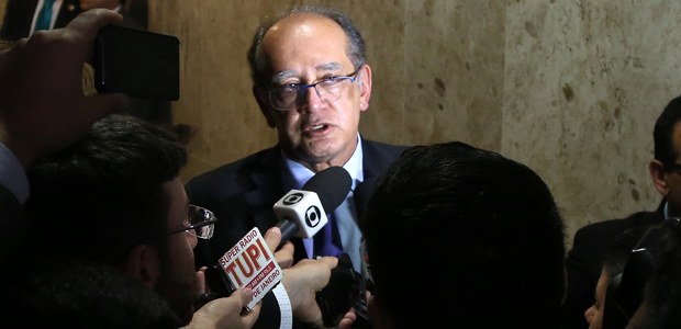 Ministro Gilmar Mendes, fala após cerimônia de sanção da Lei que disciplina o processo e julgame...