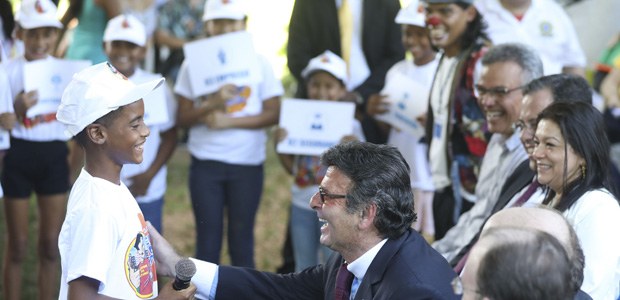 Ministro Luiz Fux, durante Programa da Justiça Eleitoral Itinerante na ilha de Cumbu-PA