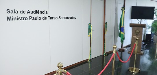 Sala de audiências ministro Paulo de Tarso Sanseverino - Foto: Antonio Augusto/Secom/TSE - 07.11...
