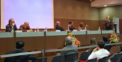 Ministro Presidente Ricardo Lewandowski discursando no Congresso Internacional de Direito Eleito...