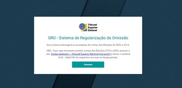 TSE viabiliza sistema para regularizar contas eleitorais não prestadas até 2014 -15.07.2024